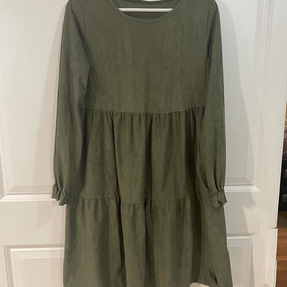 Emory rose green polyester mini